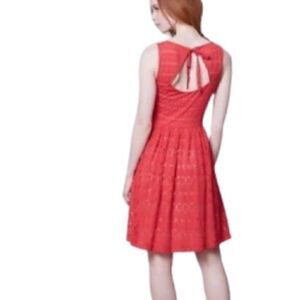 Anthropologie Postage Stamp Sunstream Dress Sz M